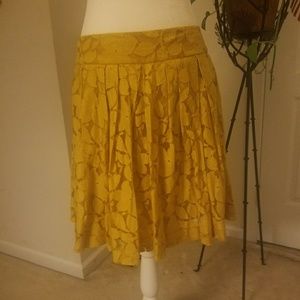 Yellow summer skirt